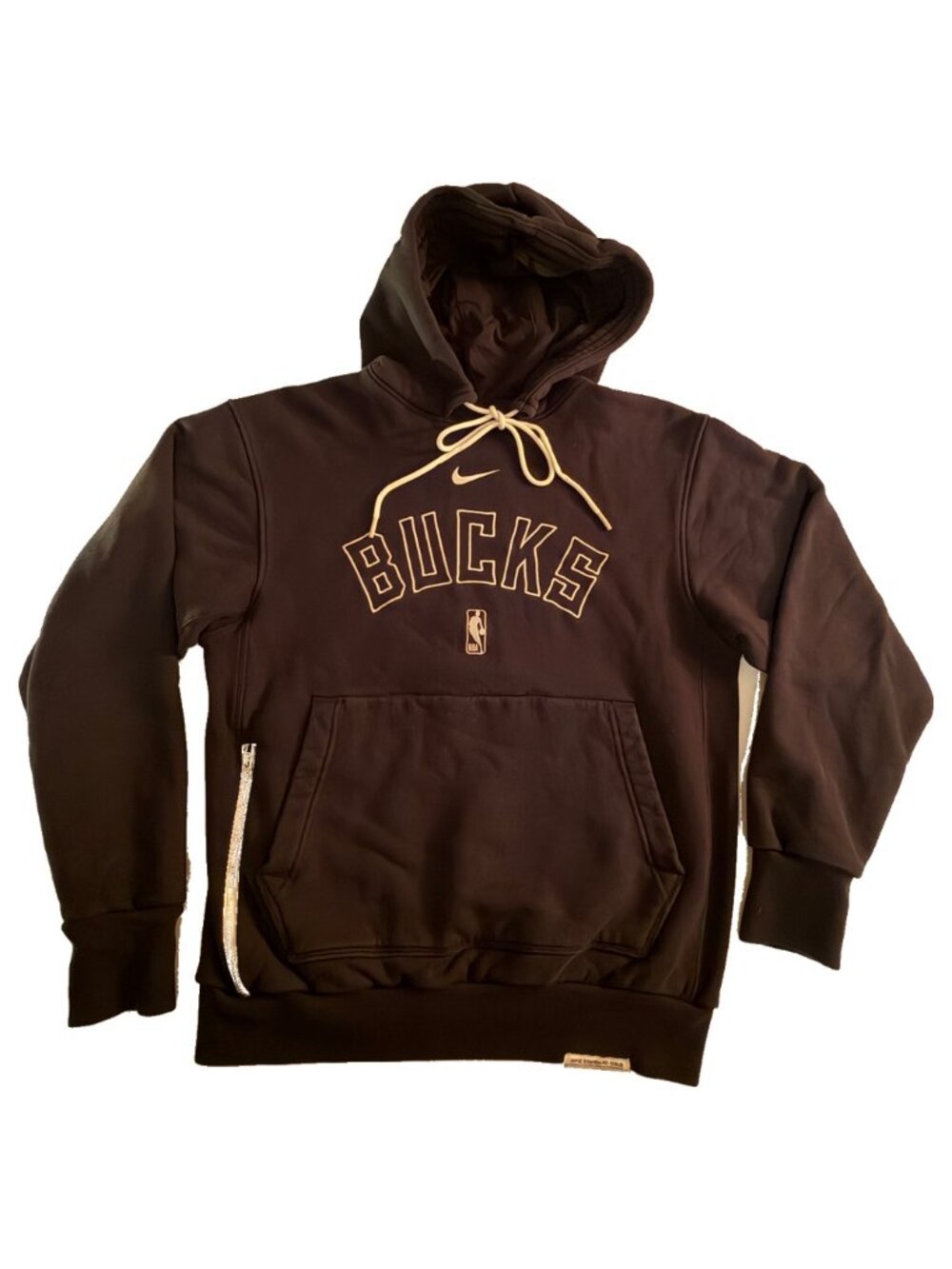 Nike Milwaukee Bucks Standard Issue Black Heavyweight Hoodie Men’s S